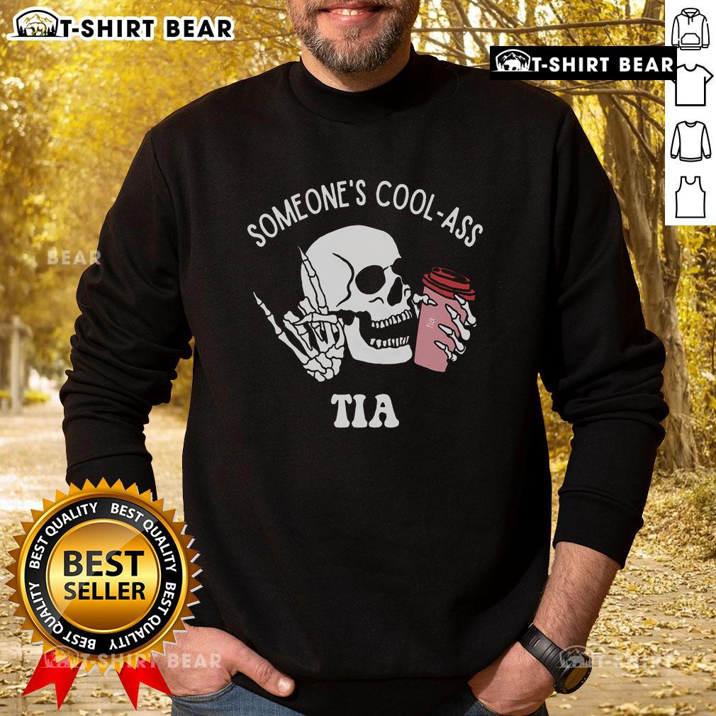 Cool Auntie Club sweatshirt featuring a stylish skull skeleton design, perfect for trendy and fun-loving aunts.