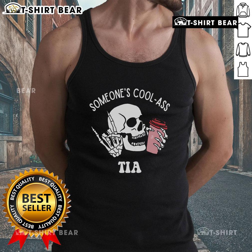 Cool auntie club skull skeleton tank top featuring a trendy design for stylish women. Perfect for casual summer outings.