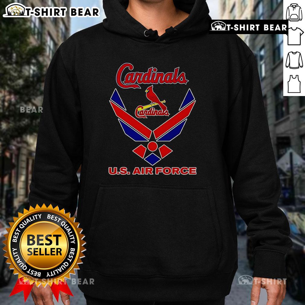 Top St. Louis Cardinals US Air Force logo hoodie featuring vibrant colors and comfortable design for fans.