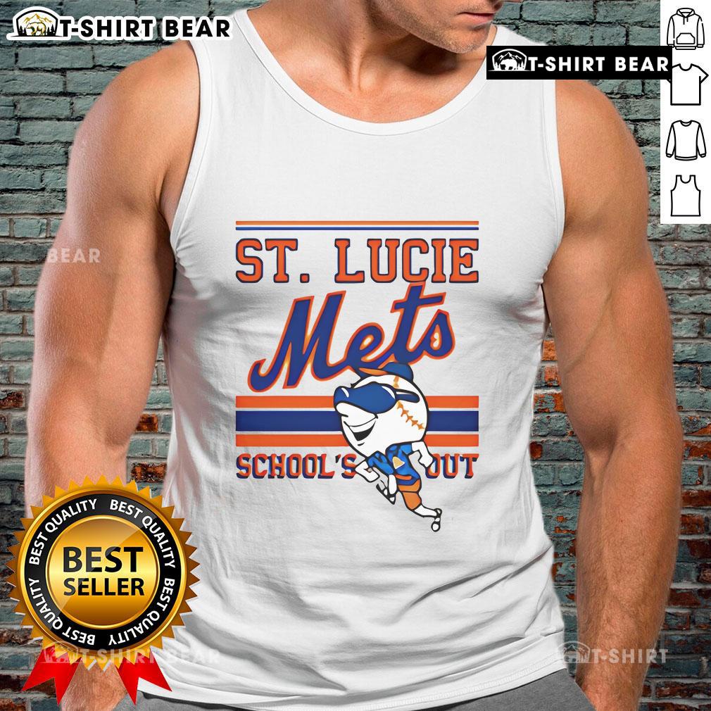 Stylish Top St. Lucie Mets School's Out tank top, perfect for summer outings and baseball fans.