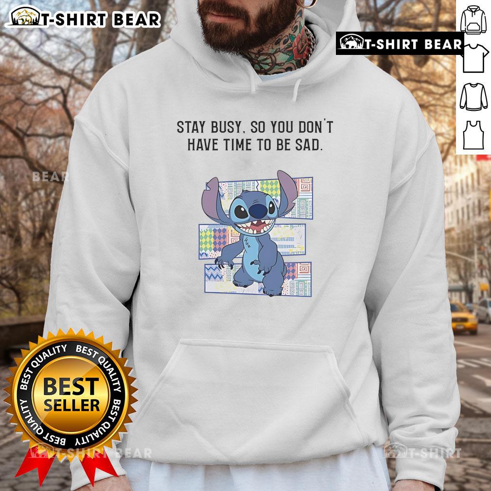 Cozy Top Stitch Stay Busy Hoodie in vibrant colors, perfect for staying positive and stylish all day.
