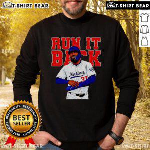 Top Teoscar Hernandez Run It Back Los Angeles baseball sweatshirt featuring vibrant graphics and a comfortable fit.