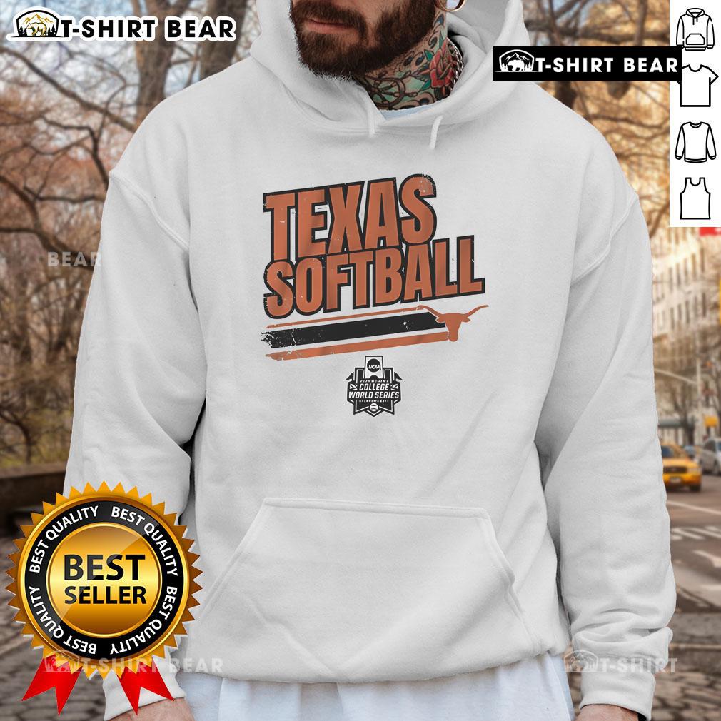 Top Texas Softball Women's College World Series Stripe Hoodie in vibrant colors, perfect for game day wear.