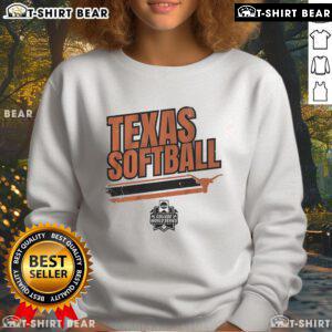 Top Texas Softball Women's College World Series stripe sweatshirt, featuring team colors and stylish design for fans.