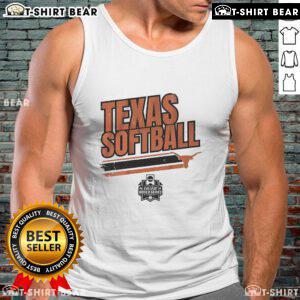 Alt Text: Top Texas Softball Women's College World Series Stripe Tank Top in vibrant colors, perfect for fans and athletes.