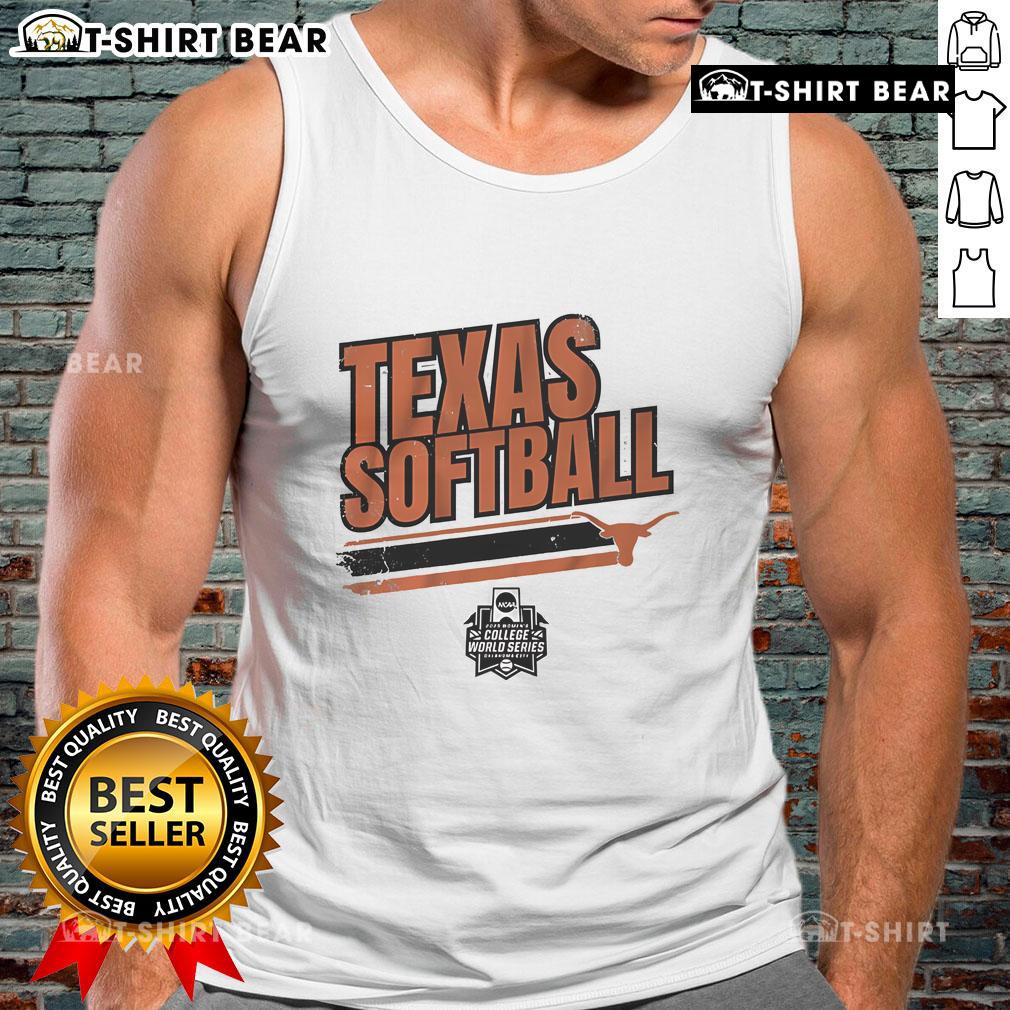 Alt Text: Top Texas Softball Women's College World Series Stripe Tank Top in vibrant colors, perfect for fans and athletes.