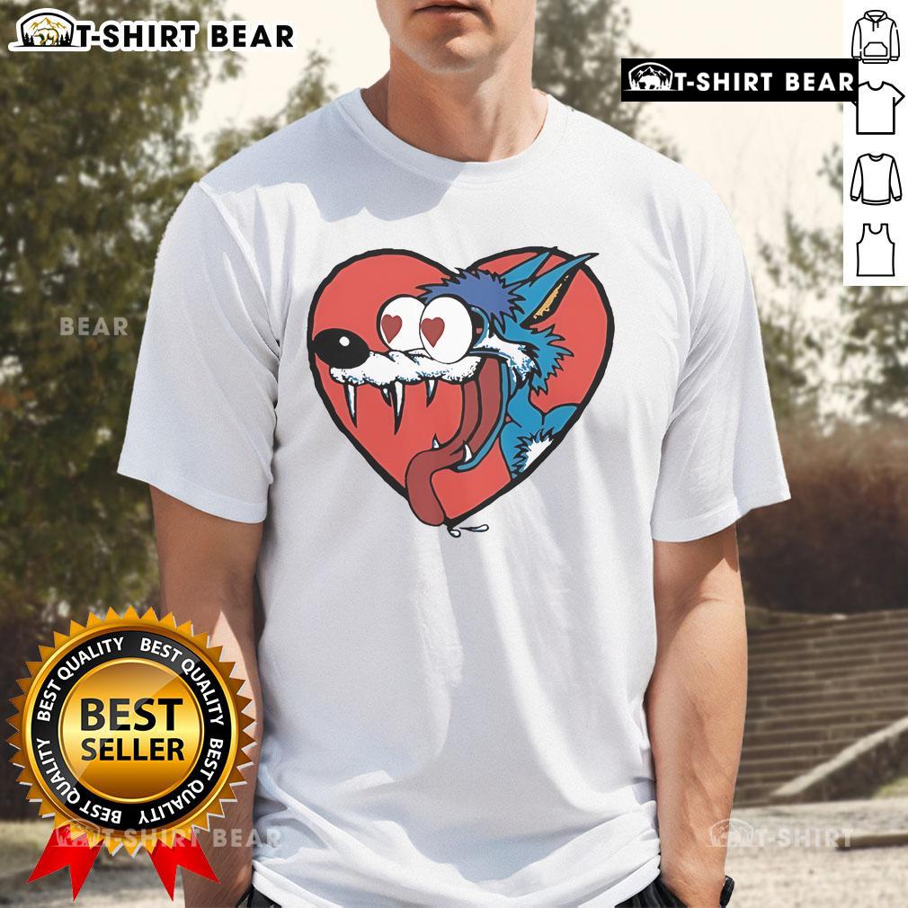 Top The Jesus Lizard Wolf Heart T-Shirt featuring bold graphics and vibrant colors, perfect for fans of the band.