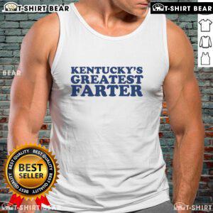 Top The Kentucky's Greatest Farter Tank Top featuring a humorous design perfect for casual summer wear.