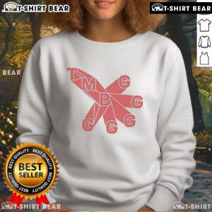 Alt Text: Top They Might Be Giants Leggs logo sweatshirt featuring vibrant colors and unique design for fans of the band.