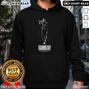 Antoine Fuqua wearing a stylish hoodie during Top Training Day, showcasing athletic style and motivation.