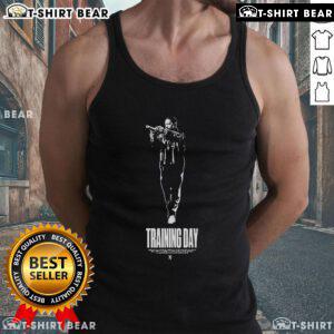 Antoine Fuqua in a stylish tank top during Top Training Day, showcasing fitness and dedication to training.
