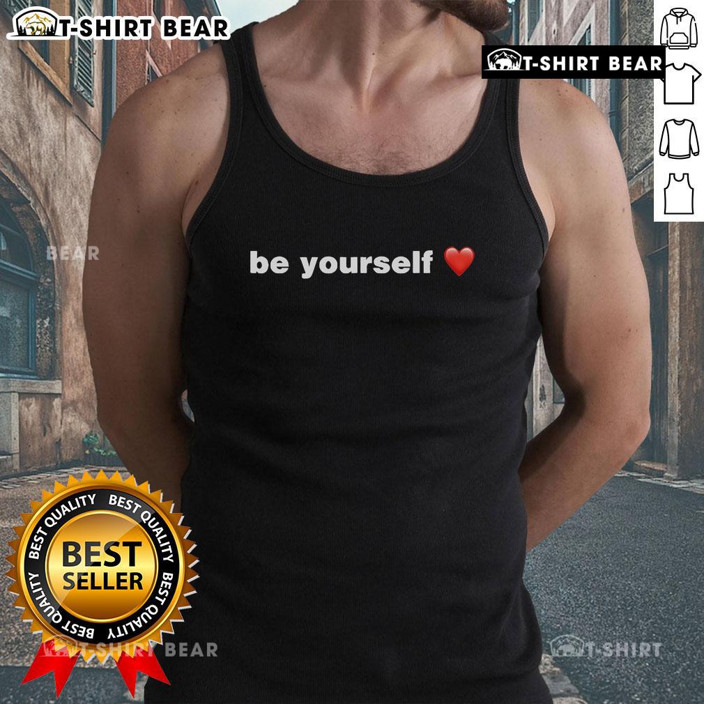 Alt Text: Top Trey Makai Be Yourself Heart Tank Top in vibrant colors, perfect for casual summer outfits and self-expression.