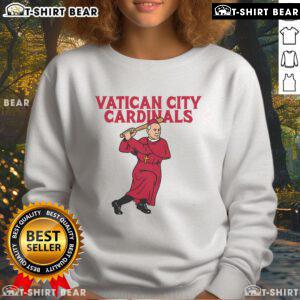 Top Vatican City Cardinals sweatshirt featuring vibrant colors and unique design, perfect for fans of Vatican fashion.