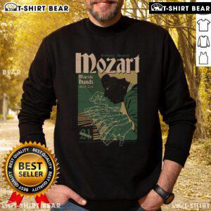 Trendy Top Wolfgang Amadeus Mozart Rock Me Amadeus sweatshirt featuring vibrant design and comfortable fit for music lovers.