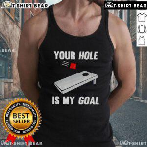 Top You Hole Is My Goal Tank Top in vibrant colors, perfect for workouts and casual outings, showcasing a motivational design.