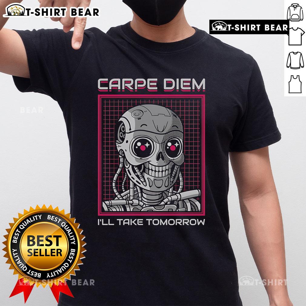 Alt Text: Awesome Rise Of The Cute Machine Carpe Diem T-Shirt in vibrant colors, perfect for casual wear and inspiration.