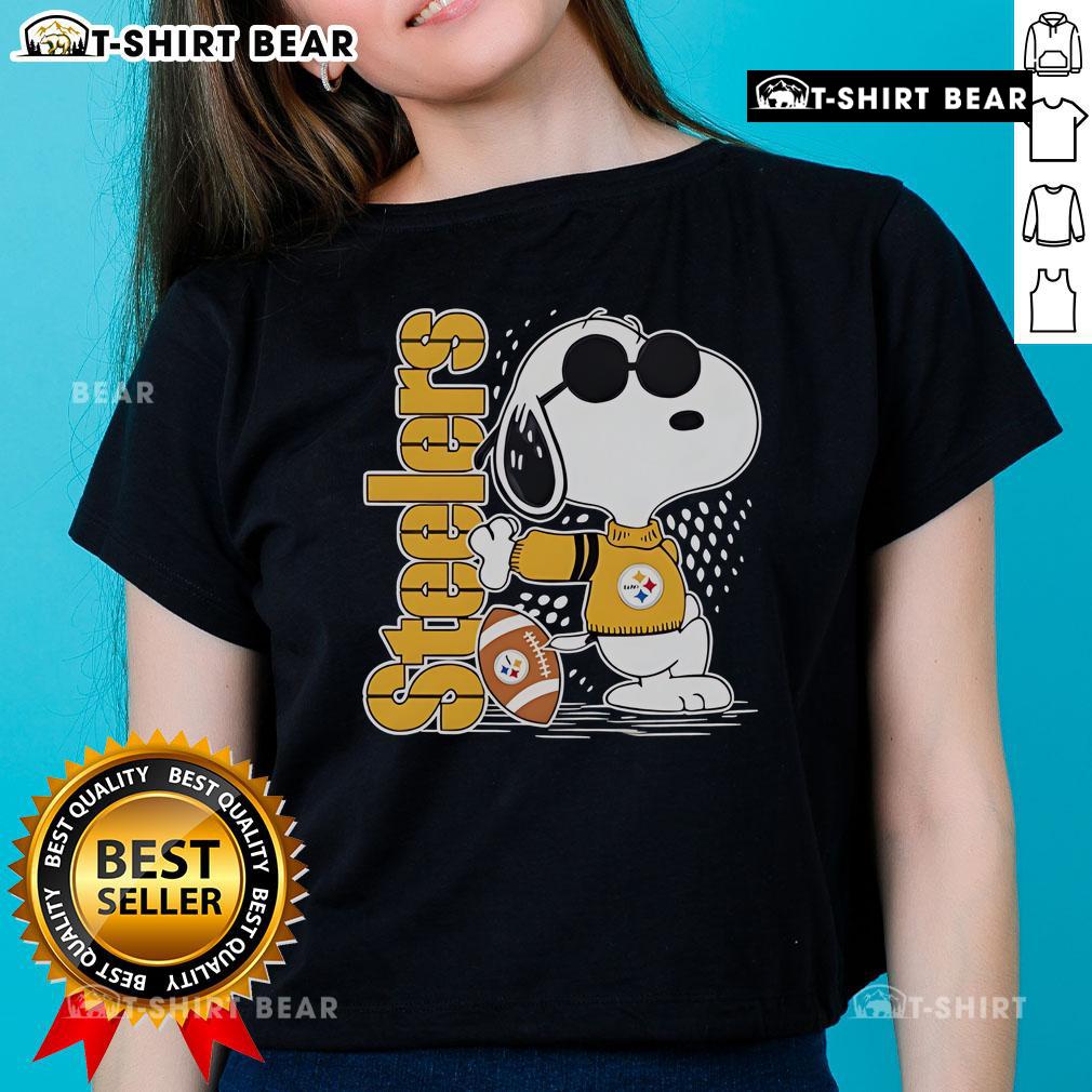 Awesome Snoopy Cool Pittsburgh Steelers Ladies Tee featuring a stylish design perfect for fans.