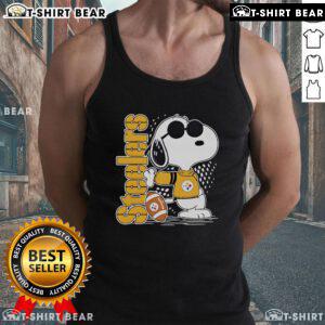 Cool Pittsburgh Steelers tank top featuring Snoopy, perfect for game day and casual wear.
