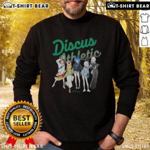 Cute and funny blue Archive discus athletic sweatshirt featuring a playful design and comfortable fit.