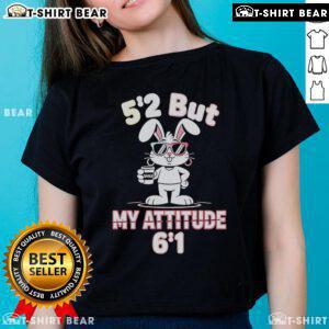 Funny Bunny ladies tee featuring a playful design and sassy attitude, perfect for casual wear and bunny lovers.