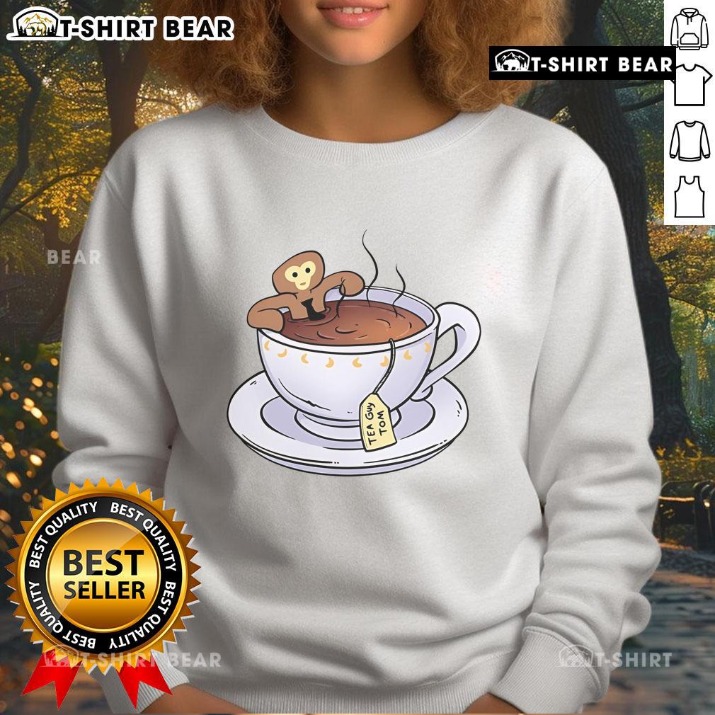Good Tea Guy Tom X Monke sweatshirt featuring a vibrant design, perfect for cozy casual wear and tea lovers.