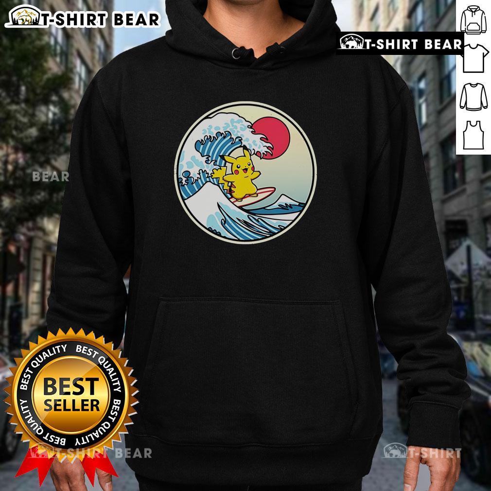 Adorable Pikachu in a cute hoodie, showcasing a Thunder Wave pose, perfect for Pokmon fans.
