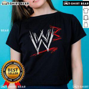 Hot W3 World War 3 logo on a stylish ladies tee, perfect for fans of gaming and military-themed apparel.