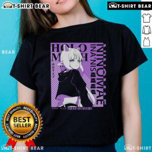 Nice Ina Hololive Ninomae Inanis Vtuber Ladies Tee featuring vibrant artwork of the popular VTuber character.