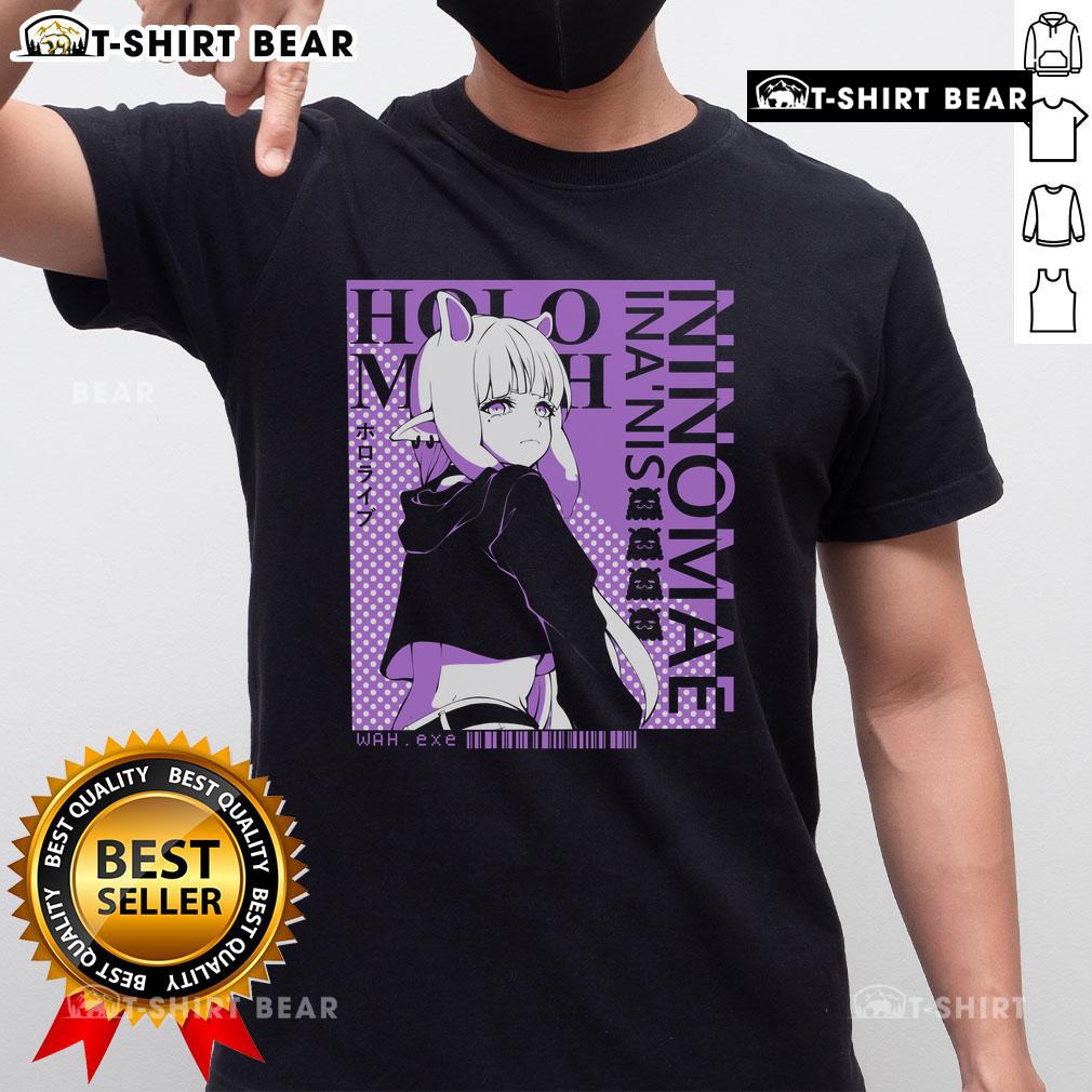 Nice Ina Hololive Ninomae Ina'Nis Vtuber T-Shirt featuring vibrant graphics of the popular VTuber character.