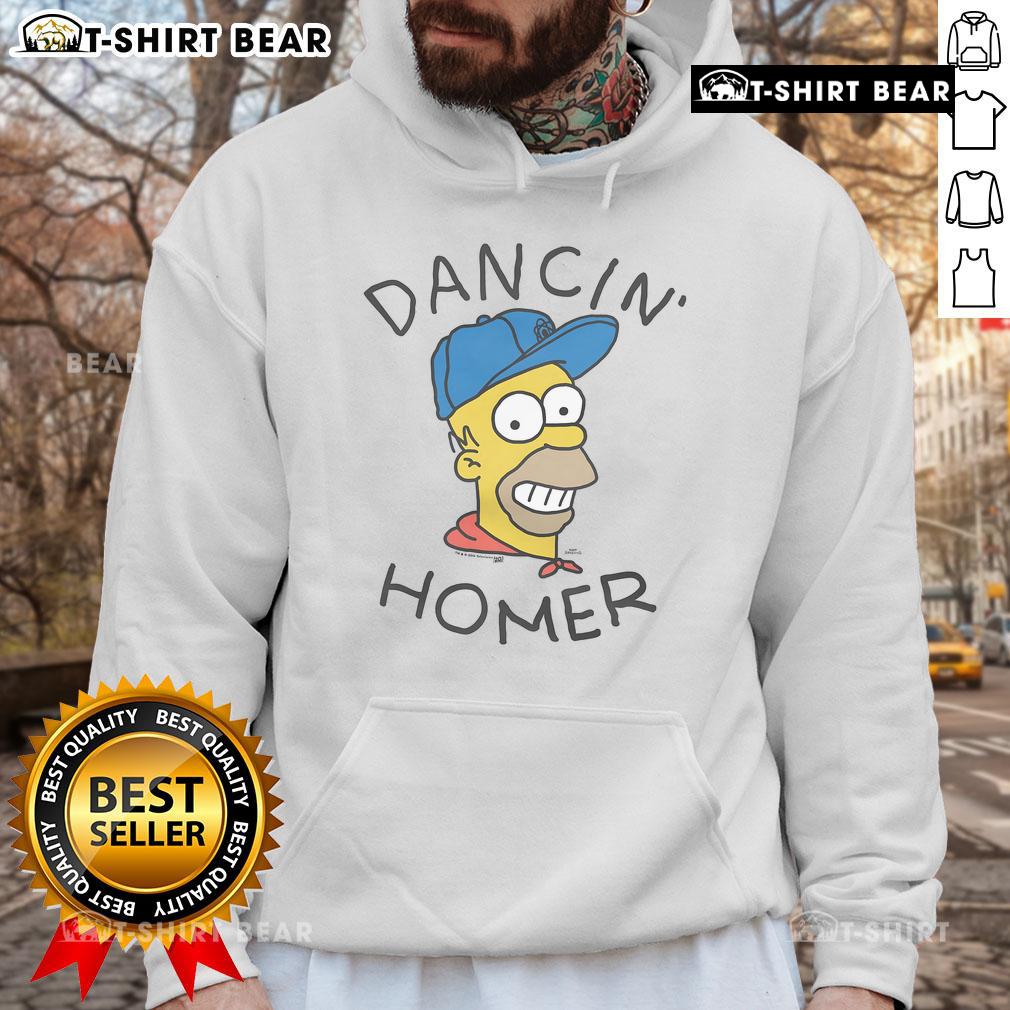 Alt Text: Dancin' Homer hoodie featuring a vibrant design from The Simpsons, perfect for fans of pop culture fashion.