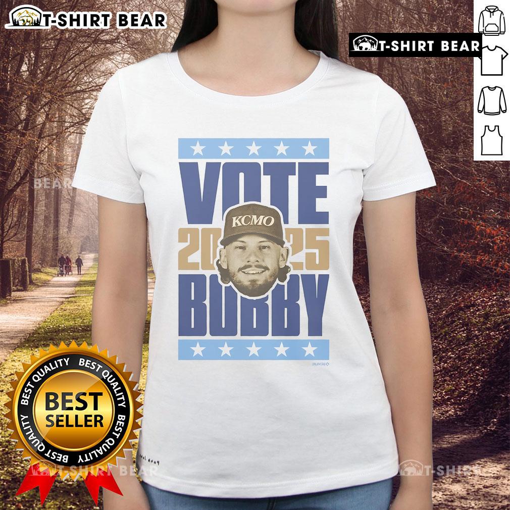 Official Bobby Witt Jr. 2025 Vote Ladies Tee featuring a stylish design for baseball fans supporting Bobby Witt Jr.