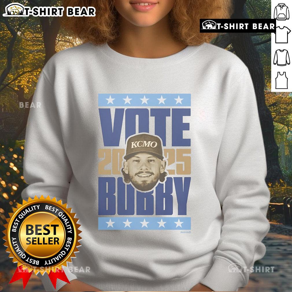 Official Bobby Witt Jr. 2025 Vote Sweatshirt featuring a stylish design, perfect for fans supporting his campaign.