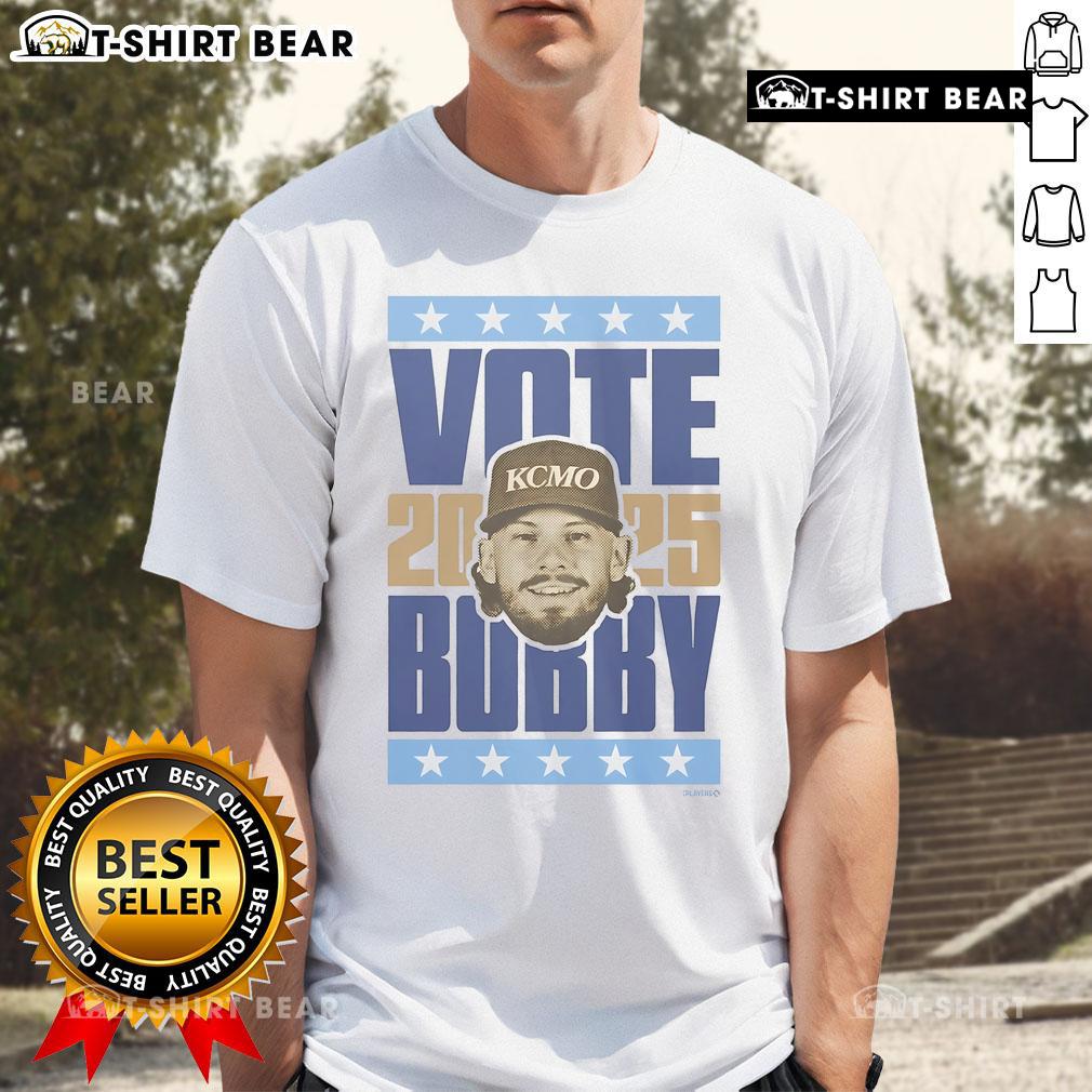 Official Bobby Witt Jr 2025 Vote T-Shirt featuring a bold design, perfect for fans supporting his campaign.