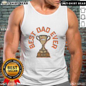 Official Denver Broncos Best Dad Ever Trophy Tank Top featuring a vibrant design, perfect for Broncos fans and Father's Day.