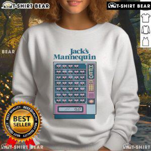 Alt Text: Official Jacks Mannequin vending machine sweatshirt featuring vibrant graphics and a cozy fit for fans.