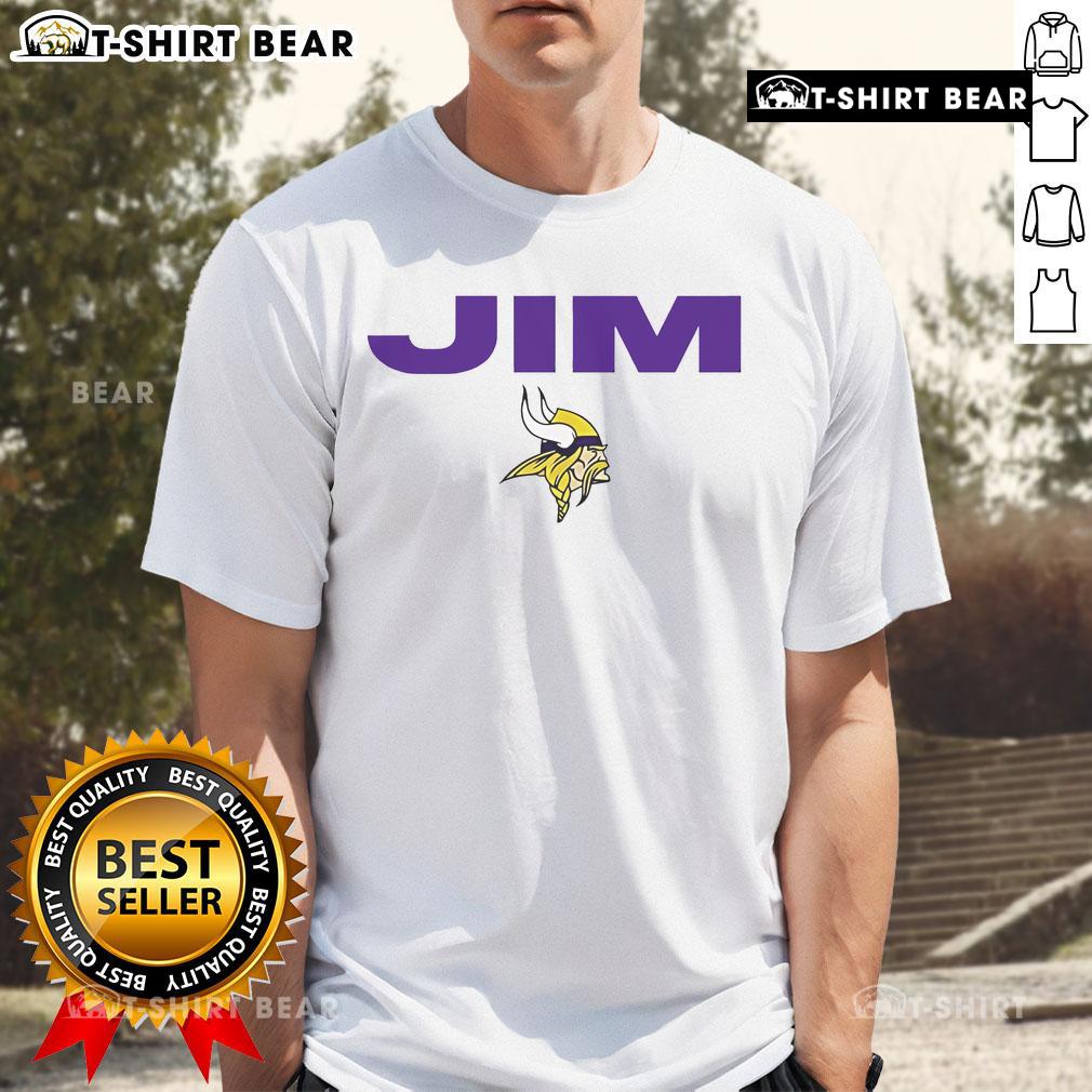 Official Minnesota Vikings In Memory Of Jim Marshall T-Shirt featuring team colors and tribute design for fans.