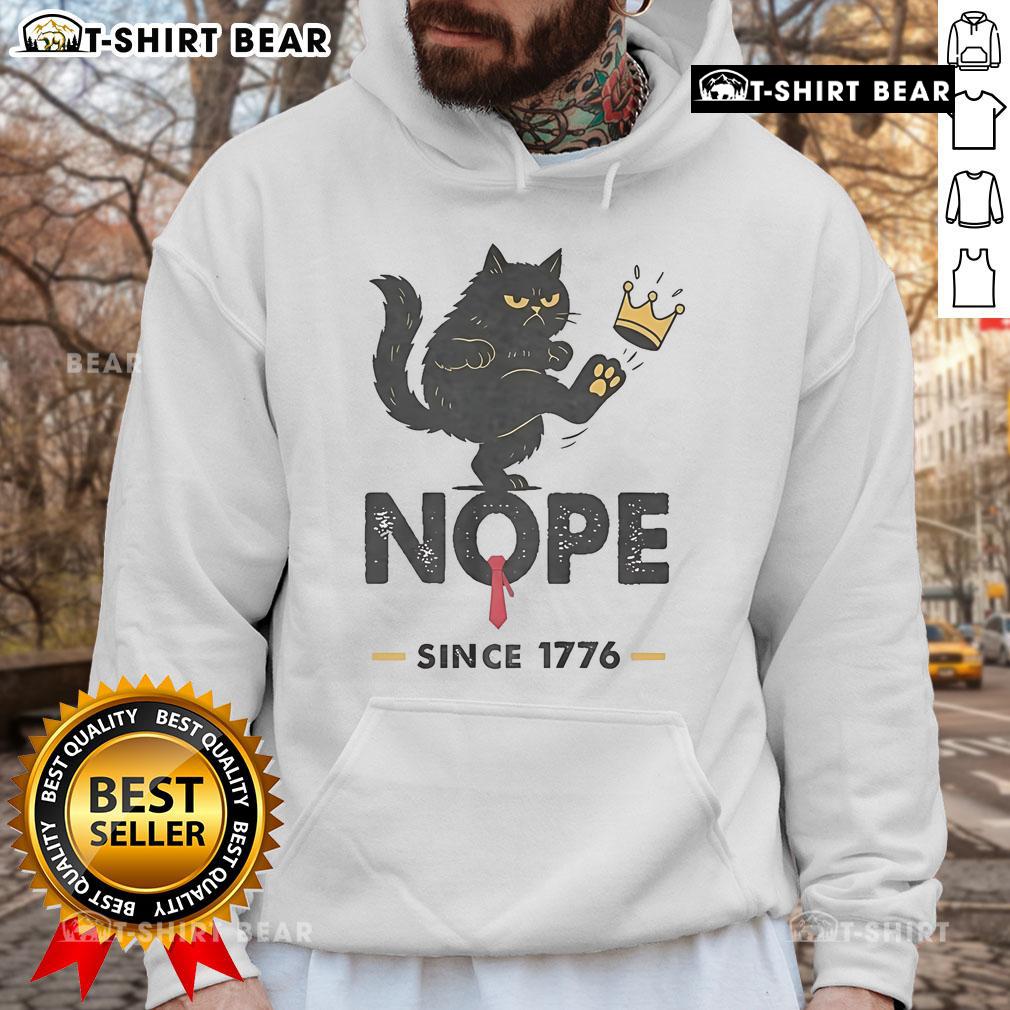 Men's hoodie featuring 'No Kings in America, We The People' design, perfect for political statement and casual wear.