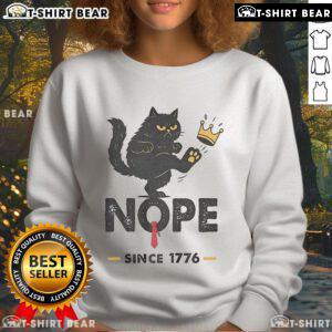 Men's sweatshirt featuring 'No Kings In America, We The People' political design, perfect for activism and casual wear.