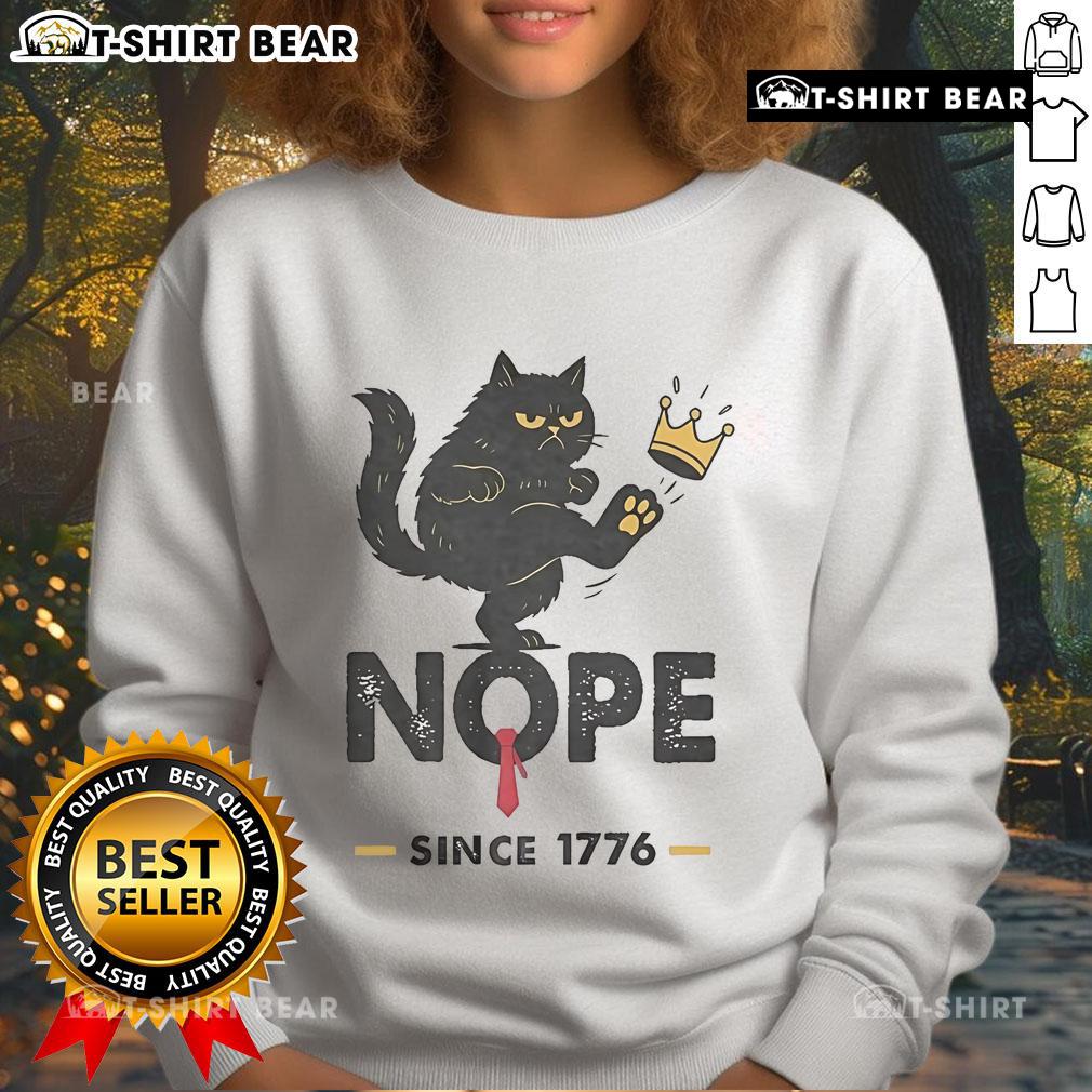 Men's sweatshirt featuring 'No Kings In America, We The People' political design, perfect for activism and casual wear.