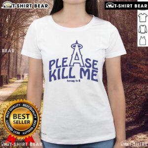 Official Please Kill Me Los Angeles Angels Ladies Tee showcasing stylish design for passionate fans.