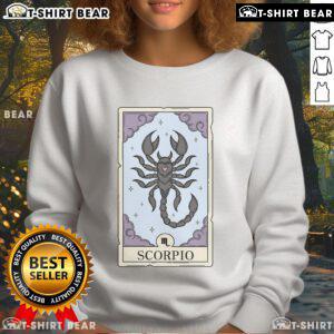 Official Scorpio Card Sweatshirt featuring a stylish zodiac design, perfect for astrology lovers and Scorpio fans.