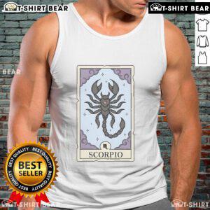 Official Scorpio Card Tank Top featuring zodiac design, perfect for astrology lovers and stylish summer wear.