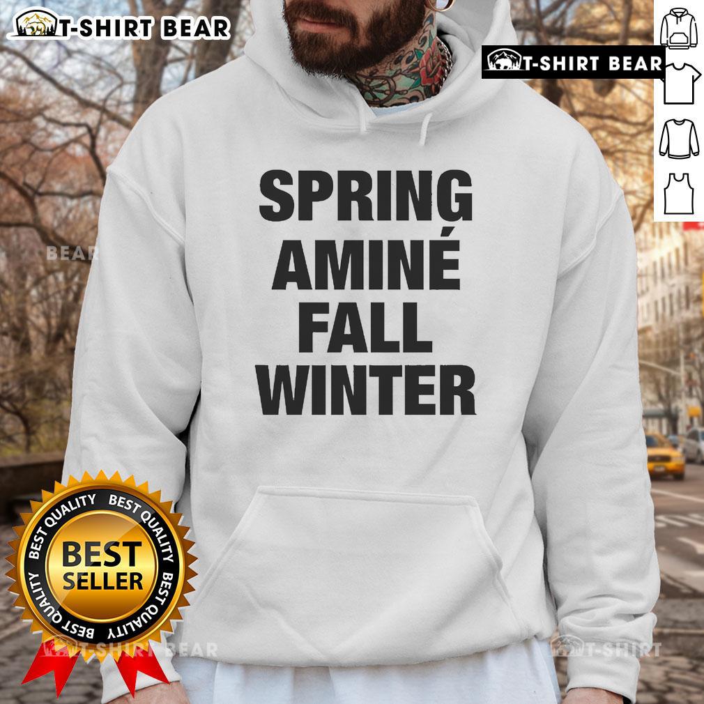 Official Spring Amine Fall Winter Hoodie in stylish design, perfect for cozy layering during chilly seasons.