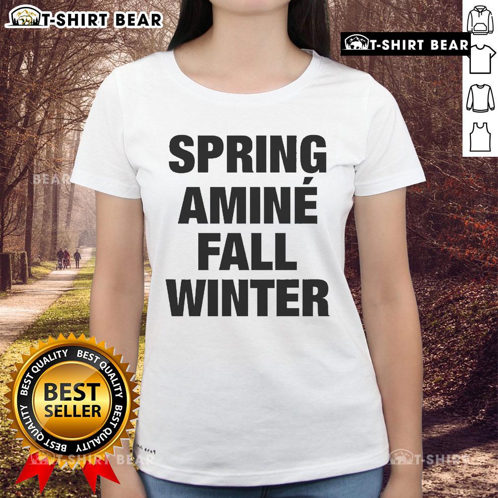 Alt Text: Official Spring Amine Fall Winter Ladies Tee in stylish design, perfect for seasonal fashion and casual wear.