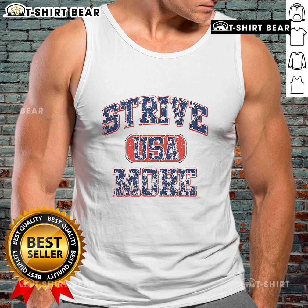 Official Strive USA More Tank Top in vibrant colors, perfect for summer workouts and casual wear.