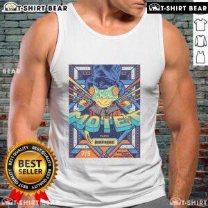 Official The Motet Boulder Theater Boulder Tour 2025 tank top featuring vibrant design and band logo, perfect for fans.