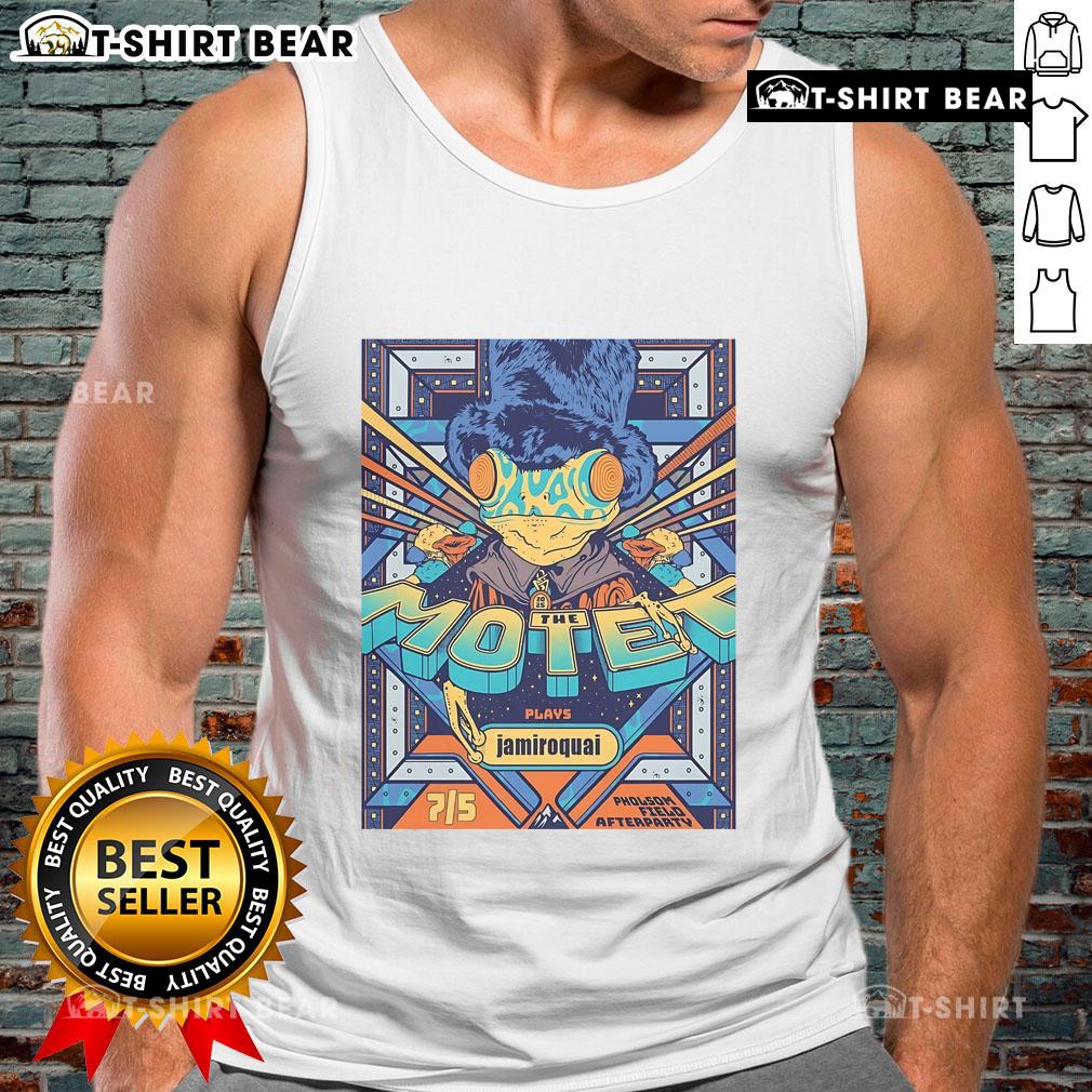 Official The Motet Boulder Theater Boulder Tour 2025 tank top featuring vibrant design and band logo, perfect for fans.
