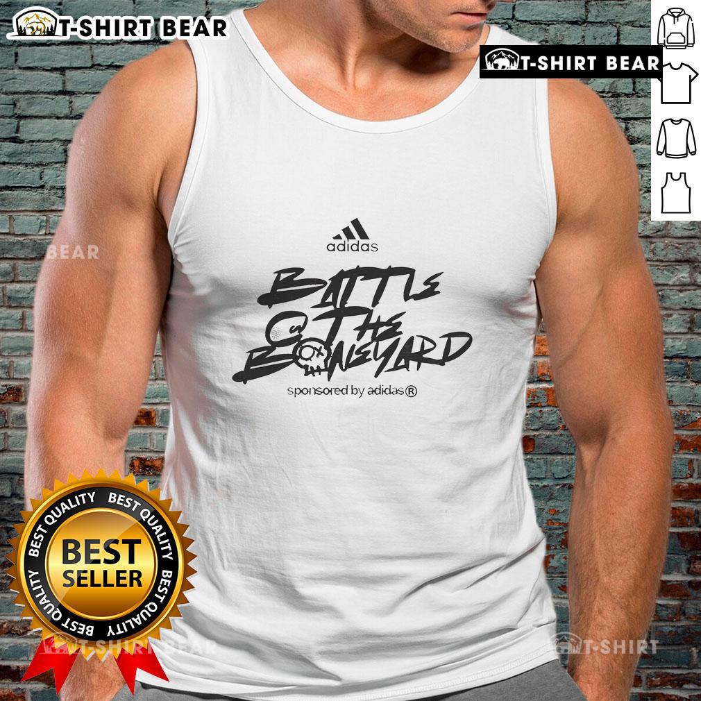 Alt Text: Original Adidas Battle At The Boneyard 2025 Tank Top showcasing vibrant design and comfortable fit for active wear.