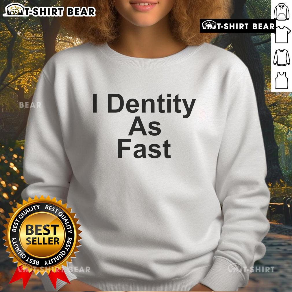 Original I-Dentity As Fast WTFN sweatshirt in stylish design, perfect for casual wear and expressing personal style.