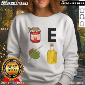 Premium Chef Brian Tsao wearing a Jam E Olive Oil sweatshirt, showcasing a stylish culinary fashion statement.